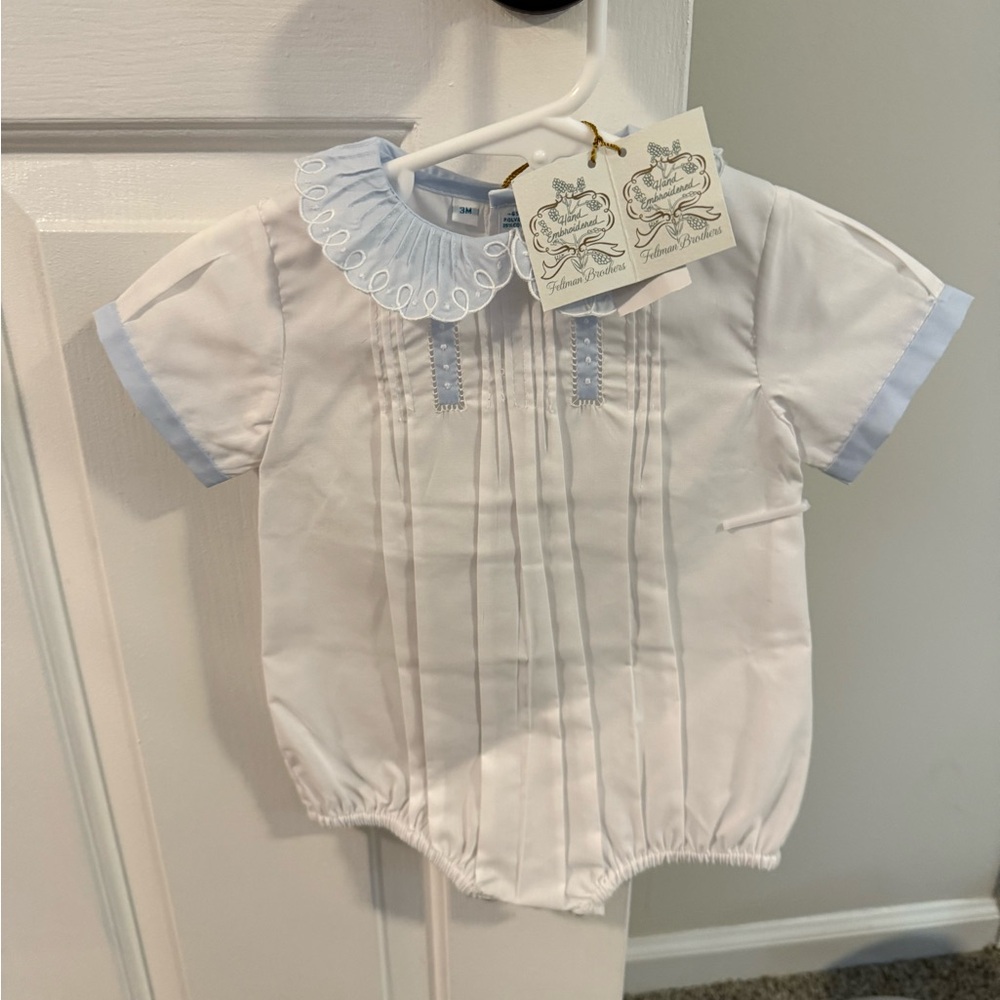 Classic White and Blue Baby Bubble
